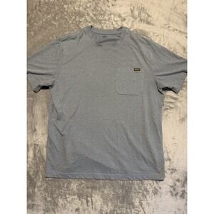 Brahma Chest Pocket T-Shirt Men XL Gray Short Sleeve Vented Crew Neck Tee